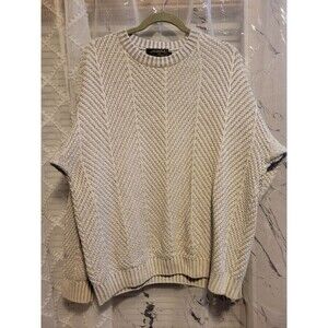 Eddie Bauer Grandpa Sweater Cotton Blend Winter Rustic Ski Camp Hunt Large Knit